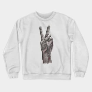 Peace Sign (Hand Painted... pun intended) Crewneck Sweatshirt